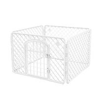 tvorele sunims - Petsi Didelis žaidimų aptvaras narvas šunims ir katėms, 91x91x60 cm, Baltas (White) - 4 nuotrauka