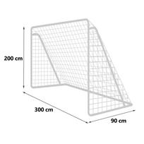 futbolo vartai 300 x 200 - Futbolo vartai Neo-Sport NS-496, 300 x 200 x 90 cm - 3 nuotrauka