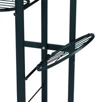 geliu stovai metaliniai - Gėlių stovas ModernHome, 23.5 cm x 47 cm x 106 cm, juodas (Black) - 3 nuotrauka