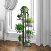 geliu stovai metaliniai - Gėlių stovas ModernHome, 23.5 cm x 47 cm x 106 cm, juodas (Black) - 4 nuotrauka