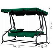 lauko supynes - ModernHome sodo sūpynės-sofa, žalia (Green) - 2 nuotrauka