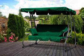 lauko supynes - ModernHome sodo sūpynės-sofa, žalia (Green) - 4 nuotrauka