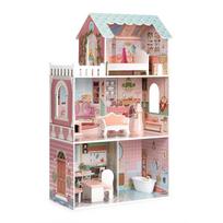 leles - Eco Toys Barbie Lėlių namas su baldų komplektu D8112 - 4 nuotrauka