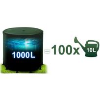 vandens talpyklos - Lietaus vandens rezervuaras Plonos PL-523, 1000 l, žalias (Green) - 3 nuotrauka