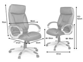 reguliuojama biuro kedes - Sofotel EG-223 ergonominė biuro kėdė, juoda (Black) - 2 nuotrauka