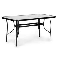 stiklo terasos - Lauko stalas ModernHome Wave, skaidrus, 140 cm x 80 cm x 71.5 cm - 4 nuotrauka