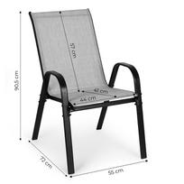 sodo fotelia - Kėdžių rinkinys MultiGarden, šviesiai pilka, 72 cm x 55 cm x 90.5 cm - 2 nuotrauka