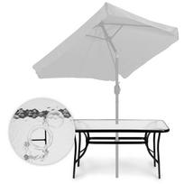 stiklo terasos - Lauko stalas MultiGarden, juoda sp., 120 cm x 70 cm x 71 cm - 3 nuotrauka
