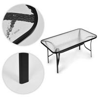 stiklo terasos - Lauko stalas MultiGarden, juoda sp., 120 cm x 70 cm x 71 cm - 4 nuotrauka