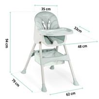 maitinimo kedutes - Maitinimo kėdutė Ricokids Milo, žalia (Green) - 3 nuotrauka