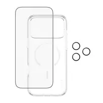 iphone 17 pro glass - PanzerGlass CARE 3-in-1 Flagship Explorer Bundle for iPhone 17 Pro Max - Permatomas (Transparent) - 3 nuotrauka