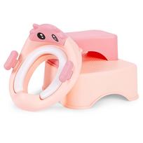 vaikiskas tualetas - Ecotoys mokomasis tualeto dangtis su laipteliais ir platforma, rožinė (Pink) - 5 nuotrauka