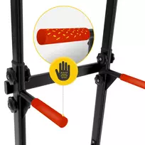 stoteles stovas - 4Fizjo Laisvai stovintis prisitraukimų skersinis, Juodas (Black) - 5 nuotrauka