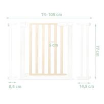 safety gate - Saugos varteliai Nukido, 74-105cm, white - 2 nuotrauka