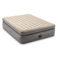 pripuciama lova - Intex Pripučiamas čiužinys-lova Queen Prime Comfort Elevated su pompa, 152 x 203 x 51 cm, pilkas (Gray) - 3 nuotrauka