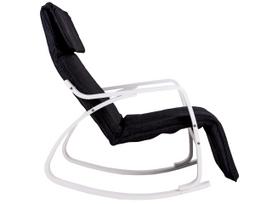 kreslas reguliuojamas - ModernHome Rocking Chair MSP1059, baltas/juodas, 70 cm x 58 cm x 97 cm - 3 nuotrauka