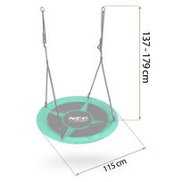 lizdas supynes - Vaikiškos sūpynės Gandro lizdas, 110 cm, SPORT (Sport) - 3 nuotrauka
