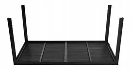 lauko stalai senukai - Lauko stalas ModernHome, juoda sp., 156 cm x 78 cm x 74 cm - 4 nuotrauka