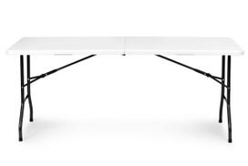stalas lauko 180 - Lauko baldų komplektas ModernHome NZK-180S+2PCS BK-18, baltas, 1-8 vietų - 3 nuotrauka