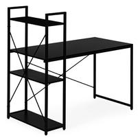 kompiuteriu lentyna - Rašomasis stalas su lentyna ModernHome TH-SD-1, 120 cm x 60 cm, 120 cm, juoda sp. - 2 nuotrauka