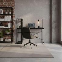 kompiuteriu lentyna - Rašomasis stalas su lentyna ModernHome TH-SD-1, 120 cm x 60 cm, 120 cm, juoda sp. - 4 nuotrauka