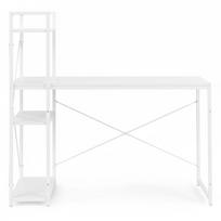 kompiuteriu lentyna - Rašomasis stalas su lentyna ModernHome TH-SD-5, 120 cm x 60 cm, 120 cm, balta sp. - 3 nuotrauka