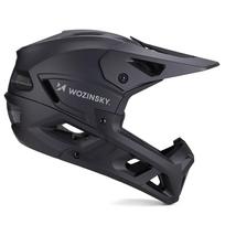 bike - Wozinsky Full Face Bike Šalmas su smakro apsauga M, Juodas (Black) - 3 nuotrauka