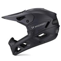 bike - Wozinsky Full Face Bike Šalmas su smakro apsauga M, Juodas (Black) - 5 nuotrauka