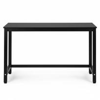 rasomasis stalas 60 - Rašomasis stalas ModernHome TH-RD-1, 120 cm x 60 cm, 75 cm, juoda sp. - 3 nuotrauka