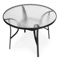 grudintas stiklas terasa - Lauko stalas MultiGarden, juoda sp., 80 cm x 80 cm x 71 cm - 8 nuotrauka