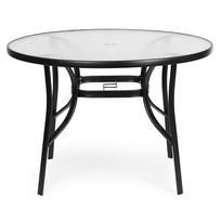 grudintas stiklas terasa - Lauko stalas MultiGarden, juoda sp., 80 cm x 80 cm x 71 cm - 9 nuotrauka