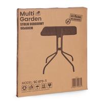 grudintas stiklas terasa - Lauko stalas MultiGarden Square, juoda sp., 60 cm x 60 cm x 71 cm - 3 nuotrauka