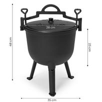 ketaus kepsnine - MultiGarden Ketaus emaliuotas katilas 10 l, juodas (Black) - 2 nuotrauka