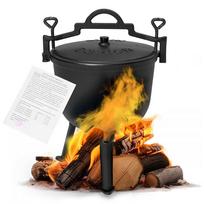 ketaus kepsnine - MultiGarden Ketaus emaliuotas katilas 10 l, juodas (Black) - 4 nuotrauka