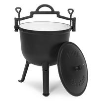 ketaus kepsnine - MultiGarden Ketaus emaliuotas katilas 10 l, juodas (Black) - 6 nuotrauka