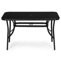 lauko stiklo stalas - Lauko stalas MultiGarden Rectangle, juoda sp., 120 cm x 70 cm x 71 cm - 3 nuotrauka