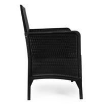 lauko baldu pagalveles - Lauko baldų komplektas MultiGarden DNLJA-007-1, juodas (Black) - 6 nuotrauka