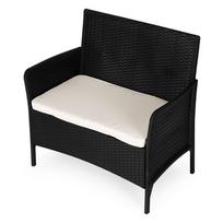 lauko baldu pagalveles - Lauko baldų komplektas MultiGarden DNLJA-007-1, juodas (Black) - 7 nuotrauka
