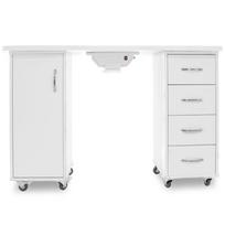 manikiuro stalai su surinkeju - Activeshop Manikiūro Stalas 2027 Baltas (White) su Dulkių Sutraukėju - 3 nuotrauka