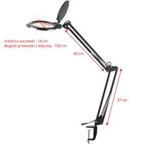 lempa lupa kosmetologine - Activeshop GLOW Moonlight 8013/6 kosmetologinė LED lempa-lupa Juoda (Black) - 3 nuotrauka