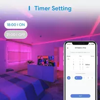 smart meter - Smart Lightstrip|MEROSS|Smart WiFi LED Strip wtih RGB (2*5 meter)|MSL320CHK(EU)-10M - 5 nuotrauka