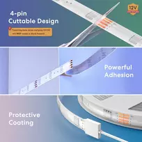smart meter - Smart Lightstrip|MEROSS|Smart WiFi LED Strip wtih RGB (2*5 meter)|MSL320CHK(EU)-10M - 7 nuotrauka