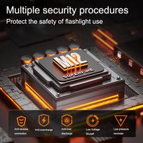 zibintuvelis 18650 - Superfire M12 prožektorius, 8000lm, įkraunamas USB C - 7 nuotrauka