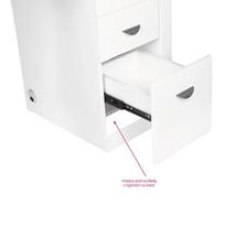 kosmetinis stalas baltas - ActivEshop Manikiūro stalas 310 Right, Baltas (White) - 3 nuotrauka