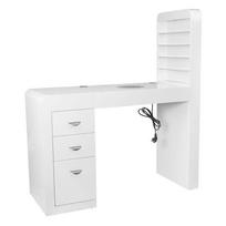 kosmetinis stalas baltas - ActivEshop Manikiūro stalas 310 Right, Baltas (White) - 4 nuotrauka