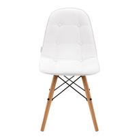 eko - Valgomojo kėdė ActivEshop QS-185, matinė, balta, 38 cm x 43 cm - 6 nuotrauka