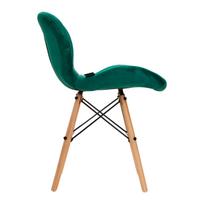kede - Valgomojo kėdė ActivEshop 4Rico QS-186, žalia, 38 cm x 38 cm - 8 nuotrauka