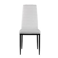 4 kedziu komplektas - Kėdžių rinkinys ModernHome DC855, matinė, balta, 41 cm x 43 cm x 98 cm - 4 nuotrauka
