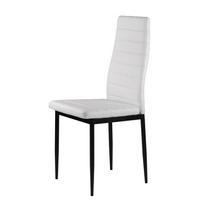 4 kedziu komplektas - Kėdžių rinkinys ModernHome DC855, matinė, balta, 41 cm x 43 cm x 98 cm - 5 nuotrauka