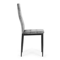 4 kedes komplektas - Kėdžių rinkinys ModernHome F261-3KD, matinė, pilka, 40 cm x 40 cm x 98 cm - 2 nuotrauka